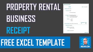Property Rental Business - Receipt - Excel Template screenshot 3