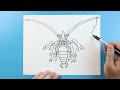 How to draw battra