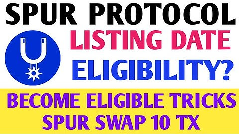 Spur Protocol Airdrop Update | Spur Protocol Listing Date | Spur Protocol Airdrop Eligibility Tasks