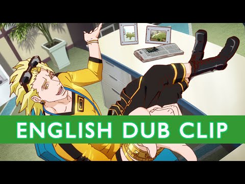 TIGER & BUNNY Official English Dub Clip- New Officemates Ryan and Bunny - On DVD/BD 2-24-15