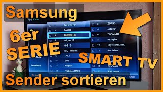 Senderlisten bearbeiten: Samsung Smart TV 6er Serie (UE46F6470 / UE46F6500 / UE46F6510) Sortieren