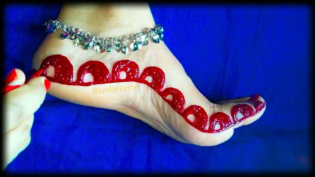 Most Stable Aalta With Red Henna Cone Alta Design beautiful Alta