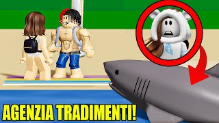 SPIO UNA COPPIA SULLA SPIAGGIA DA SQUALO E LI VEDO TRADIRE SU BROOKHAVEN ROBLOX! screenshot 5