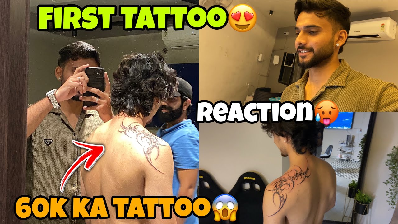 My friend got his first NEW TATTOO😍| Best Tattoo Artist In Jammu 