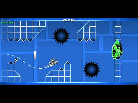 My first map in Geometry Dash!! 😊👍