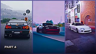 Car Edits Compilation 🥶 (Part 4) | JDM Edits 😈 | Supercar Edits | Tiktok 4K Car Status