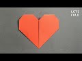 Paper heart shape  origami heart  paper heart  easy origami