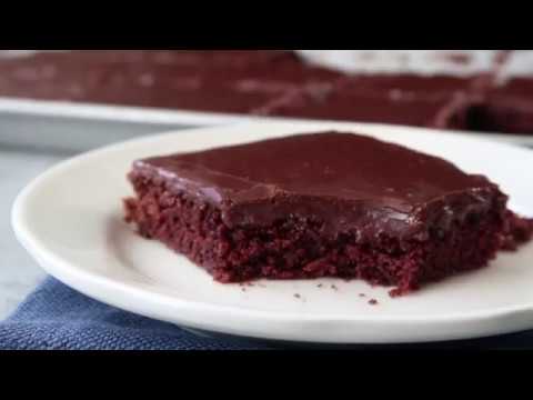 Chocolate Sheet Cake for Two {Texas Sheet Cake} by Leigh Anne Wilkes