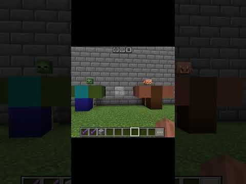 dancing zombie and piglin #minecraft