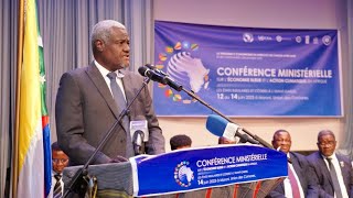 Discours de Moussa Faki Mahamat Président de l'Union Africaine à la conference de l'économie bleue