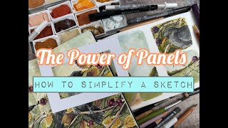 Panel power- How to SIMPLIFY a sketch. If you are a BEGINNER this one is for YOU!