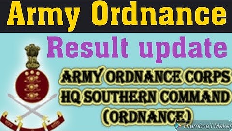 Army Ordnance Corps (AOC) Result Update || aoc result || aoc tradesmen result 2020
