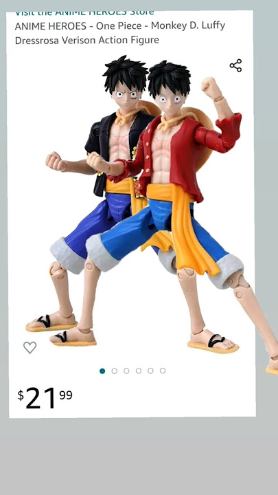 One Piece Anime Heroes Monkey D. Luffy Dressrosa Version Action Figure