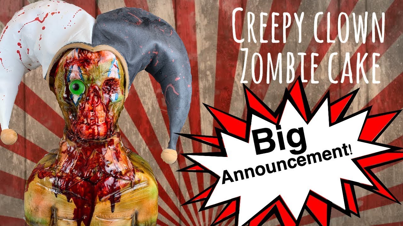 How To Make A Zombie Clown Cake + Big Announcement !!! | Epic Confections awesome oscillator