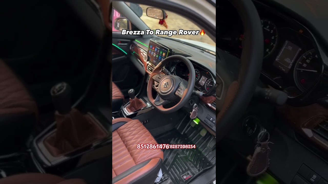 brezza full modified in all car accessories Delhi Karol Bagh