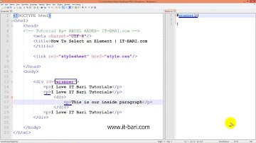 39  Selecting an Element in CSS