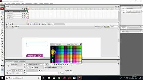 Part 2: Tutorial Media Interaktif Adobe Flash - Membuat tombol