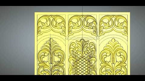 ✨ GSzone 3D panel Design new✨#arch #gszone #design #artcam #wood #art  #cncrouter #chair  #panel