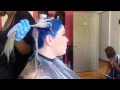 Blue Roots Grey Hair Color Tutorial. Pravana Paul