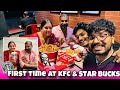 Amma  achan first time visit starbucks and kfc 