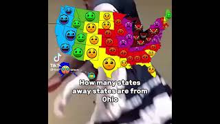 How Many States Away States Are From Ohio #Shorts #Country #Usa #Ohio #Faces #Safe #Texas #Maryland