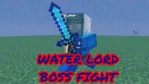 Minecraft Water Lord Boss Fight ( 1.12.2 Command )