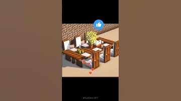 Dining Table | Minecraft Build Hack | #shorts #minecraft #minecrafttutorial