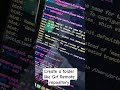 Create a folder like Git Remote Repository #git #github #developer