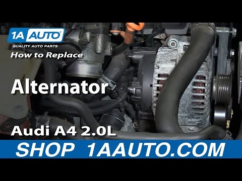 How to Install Replace Alternator 2002-08 Audi A4 2.0L