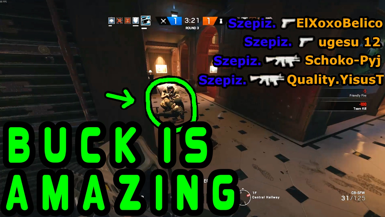 BUCK IS SO GOOD - Rainbow Six Siege Funny & Epic moments - YouTube
