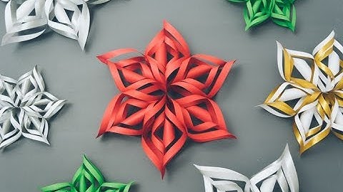 3D Paper Snowflake Tutorial