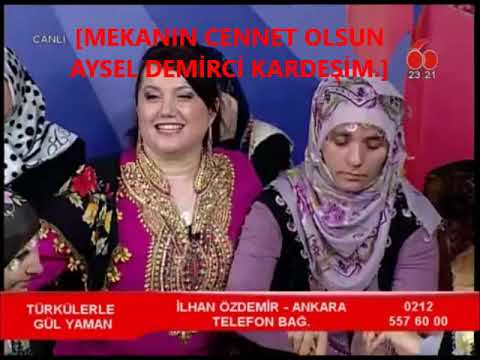 Tokat değerli sanatçı kardeşimiz AYSEL DEMİRCİ vefatı ni derin bir üzüntü ile öğrendim.17.01.2022