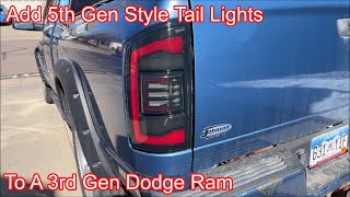Updating 3rd Gen Dodge Ram with 5th Gen Style Tail Lights
