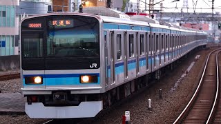 【E231系K3編成 車両性能確認試運転(3往復目復路)】E231系800番台ミツK3編成が試運転電車として非常警笛を鳴らしながら吉祥寺駅を通過するシーン(試9569M)2023.3.29