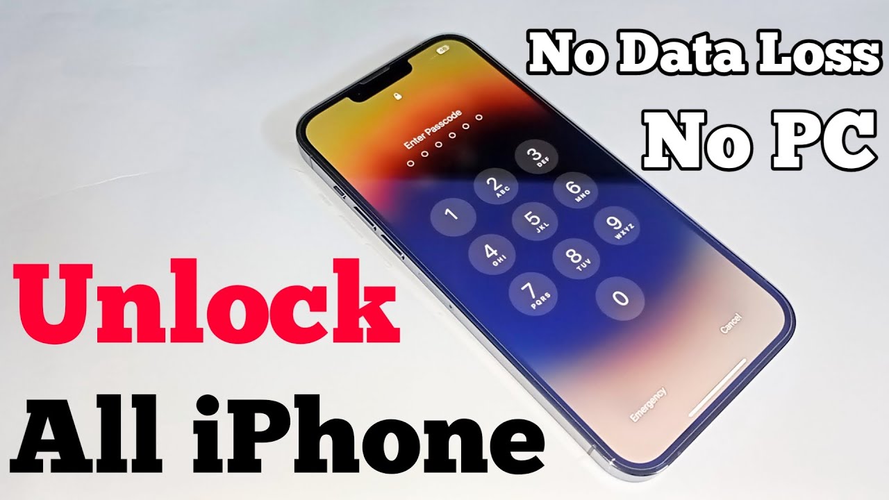 How To Unlock iPhone Forgot Passcode No Data Loss No PC | Remove iPhone ...