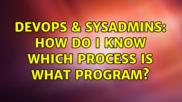 DevOps & SysAdmins: How do I know which process is what program? (3 Solutions!!)