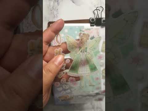 scrapbook|-journal-with-me!-page-40:-【green-fairy】-#asmr-#aesthetic-#scrapbook-#journaling