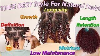 THEE BEST Style For Natural Hair 🥰 +32 Hair Tips 📝 Wash Day ➡️ Styling 💦 Fitness Friendly🏋🏽‍♀️