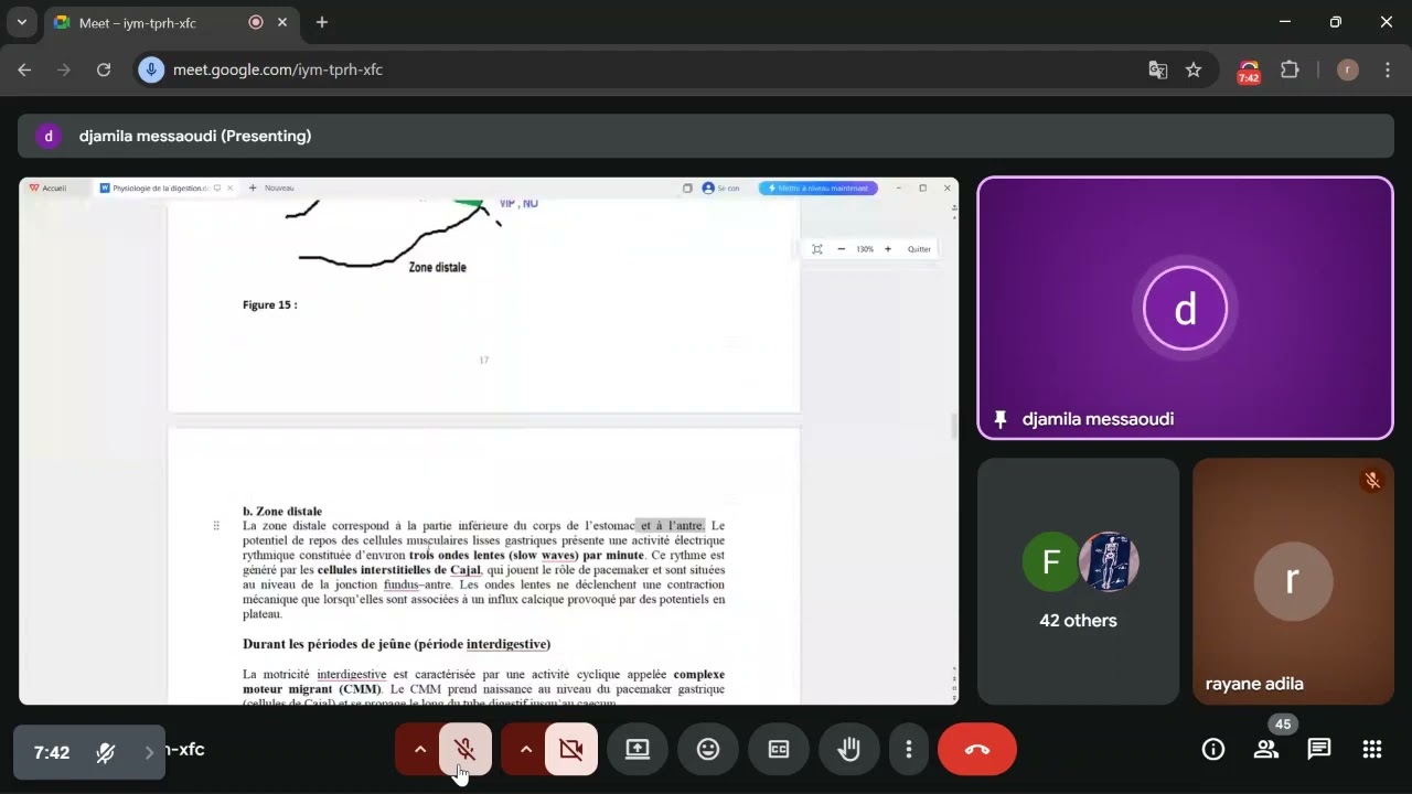 UEI02 PHYSIOLOGIE : Visio conférence n03