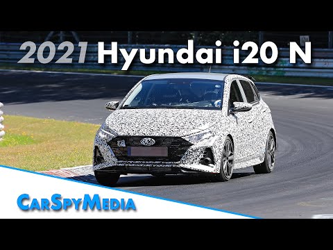 2021 Hyundai i20N spied less disguised at the Nürburgring