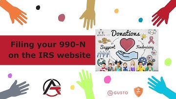 How to File your 990N e Postcard on the IRS website