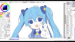 [Paint Tool SAI]Snow Miku 2017