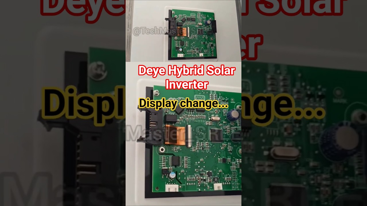 💡 Deye Hybrid Inverter Display Replacement