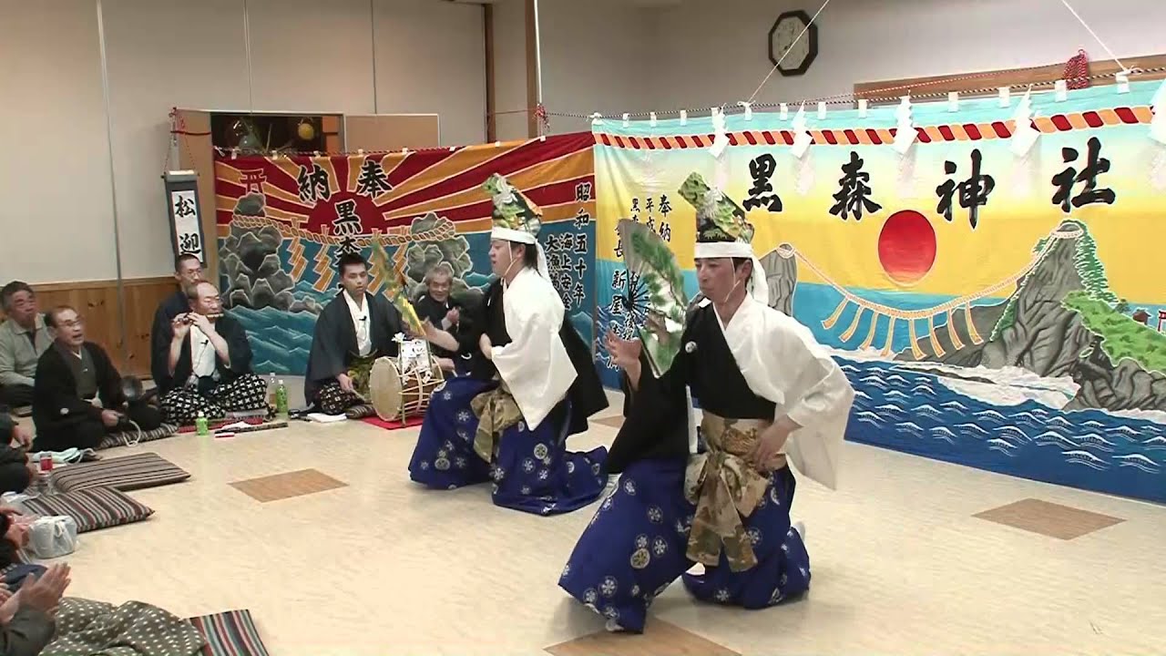 黒森神楽　島の越巡行２