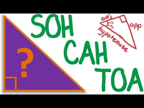 गणित ट्यूटोरियल: त्रिकोणमिति SOH CAH TOA (त्रिकोणमितीय अनुपात)