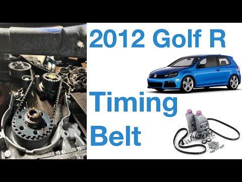 2012 VW Golf R - Timing Belt, Water Pump, and Tensioner Change - YouTube