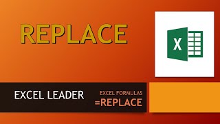 EXCEL FORMULA #81 (REPLACE) #  Very Useful to replace part of any text string with new one