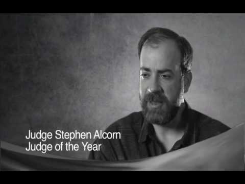 Judge Stephen Alcorn receives the Oklahoma CASA As...