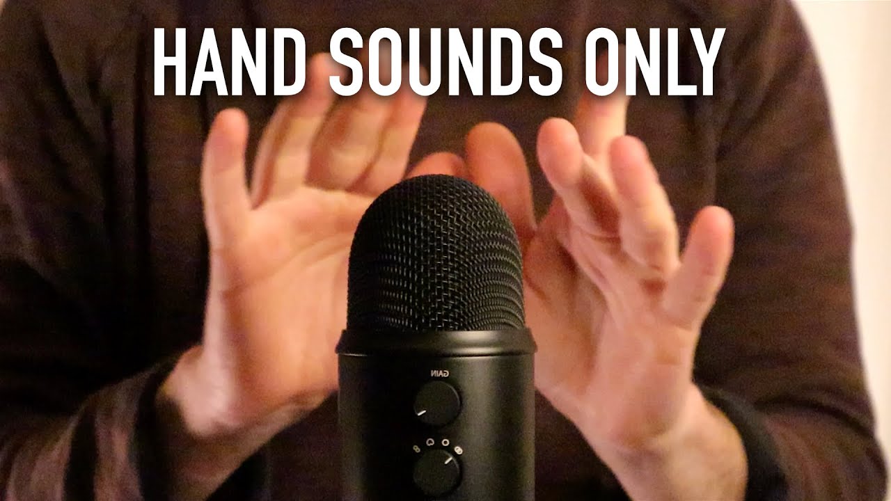 ASMR HAND SOUNDS ONLY Finger fluttering, clicking, tapping, brushing