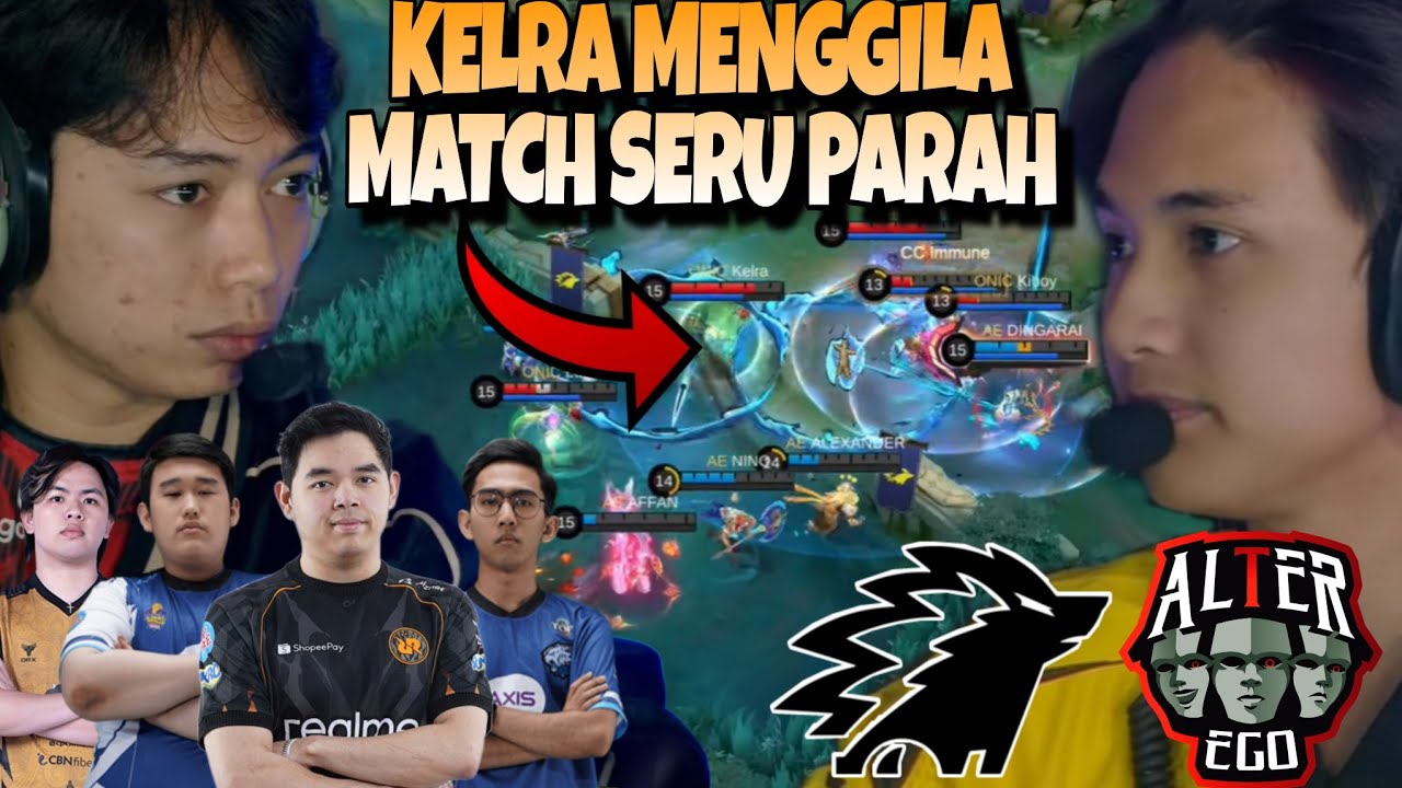 KELRA NGAMUK COK !! PERANG KEDUA TIM SENGIT PARAH !! DEG-DEGAN !! ONIC VS AE MATCH 2 - MPL S18
